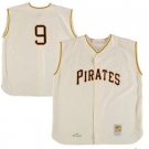Pittsburgh Pirates #9 Bill Mazeroski Cream 1960 Throwback Sleeveless