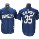 Detroit Tigers #35 Justin Verlander Navy City Connect Limited Jersey