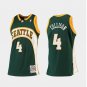 Seattle SuperSonics Nick Collison #4 Green 2007-08 Throwback Jersey