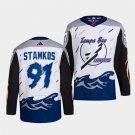 Tampa Bay Lightning Steven Stamkos #91 2022 Reverse Retro White