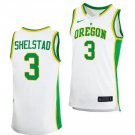 Oregon Ducks Jackson Shelstad #3 White Limited Basketball