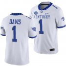 Kentucky Wildcats Ray Davis Jersey #1 College Football 2023 White