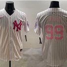 New York Yankees Aaron Judge #99 White Pink 2025 Monther's Day