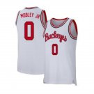 Ohio State Buckeyes John Mobley Jr #0 White Home Basketball Jersey