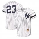 New York Yankees Don Mattingly White #23 1995 Throwback Jersey