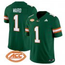 Miami Hurricanes Cam Ward #1 2024 Green Limited Jersey