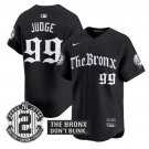 Aaron Judge Jersey #99 Yankees The Bronx Gothic Ink Drop Edition Black