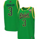 Hannah Hildago Notre Dames Basketball Green Jersey #3 - All-stitched