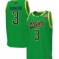 Hannah Hildago Notre Dames Basketball Green Jersey #3 - All-stitched