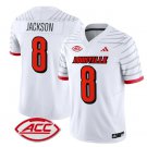 Lamar Jackson Jersey #8 Louisville Cardinals Vapor Football Stitched White