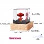 Epoxy Resin Figurines Landscape Miniature Desk Table Light Decor Mushroom