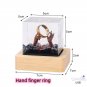 Epoxy Resin Figurines Landscape Miniature Desk Table Light Decor Hand finger ring