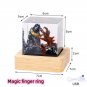 Epoxy Resin Figurines Landscape Miniature Desk Table Light Decor Magic finger ring