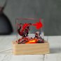 Epoxy Resin Figurines Landscape Miniature Desk Table Light Decor Magic finger ring