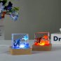 Epoxy Resin Figurines Landscape Miniature Desk Table Light Decor Monster
