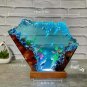 Miniature Shark Epoxy Resin Figurine Ocean Night Light Desk Decor Gift