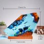 Handmade Shark Resin Seabed Figurine Glow Lamp Coastal Ocean Decor