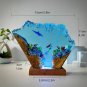 Shark Miniature Resin Figurine Ocean Desk Light Coastal Home Decor Gift
