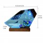 Shark Seabed Resin Figurine Glow Night Light Nautical Ocean Home Decor