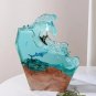 Shark Turtle Resin Figurines Seabed Seaweed Ocean Decor Night Light Gift