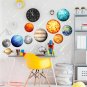 Glow in the Dark Solar System Wall Decals Planets Stars Nursery Decor