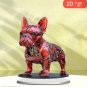 Boho Dog Figurine Acrylic Flat Statue Desktop Ornament Home Office Decor