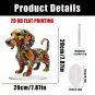 Dog Acrylic Statue 2D Flat Figurine Desk Ornament Room Cafe Studio Decor