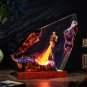 Space Warrior Resin Lamp Galaxy Desk Light Futuristic Room Decor Gift