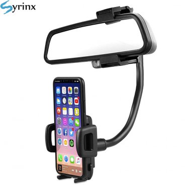 Car Holder Rearview Mirror 360&Acirc;&deg; Adjustable GPS Car Clips Holder for Phone