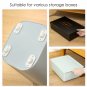 4Pcs Adhesive Casters Pulley Rollers for Cabinet Drawer Storage Box