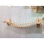 Roped Cat Bridge Climbing Frame Wall Mounted Wood Cat Tree House