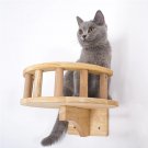 Pet Furniture Wooden Climbing Frame Cat Wall Steps Cat Tree Tower Wall Hanging
