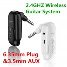 2.4GHZ Wireless Guitar System  6.35mm 3.5mm AUX  Digital Audio Transmitter Receiver