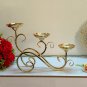 3-Arms Candle holders Metal Candelabras Shiny Gold Candlesticks For Home Wading Decoration