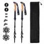 2pcs Aluminum Alloy Trekking Poles Outdoor Trekking Poles Camping Portable Walking Hiking Stick