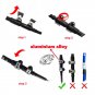 2pcs Aluminum Alloy Trekking Poles Outdoor Trekking Poles Camping Portable Walking Hiking Stick