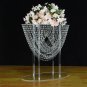 2Pcs Tall Wedding Table Flowers Rack Acrylic Road Lead Crystal Event Party Home Decoration