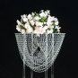2Pcs Tall Wedding Table Flowers Rack Acrylic Road Lead Crystal Event Party Home Decoration