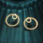 Front And Back Double Circle Stud Earrings For Women Round Earrings