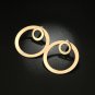 Front And Back Double Circle Stud Earrings For Women Round Earrings
