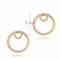 Front And Back Double Circle Stud Earrings For Women Round Earrings