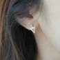 Punk Minimalist Simple Cute Geometric Hollow Triangle Stud Earrings for Women
