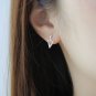 Punk Minimalist Simple Cute Geometric Hollow Triangle Stud Earrings for Women