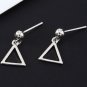 Punk Minimalist Simple Cute Geometric Hollow Triangle Stud Earrings for Women
