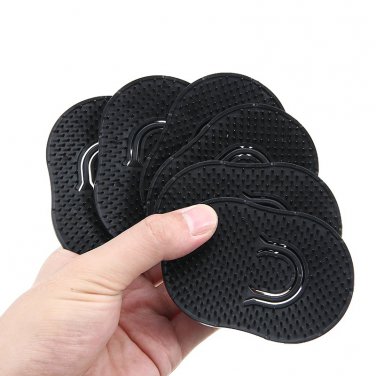 1 Pcs Small Round Hair Brush Pocket Comb Hair Men Beard Mustache Palm Travel Scalp Massager