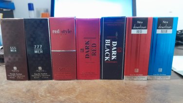 7Pcs Men's Perfume  22ml Natural Spray perfume (Express mail Post )