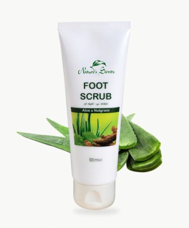 Nature's Secrets FOOT SCRUB &acirc;�� ALOE & NUT-GRASS 100ml