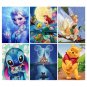 Diamond Painting Kit Cartoon Princess 5D DIY Mosaic Picture Crafts Diamond Embroidery Home Decor