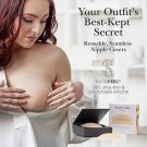 Nippies Nipple Cover - Sticky Adhesive Silicone for Women with Travel Box