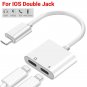 Dual Adapter for iPhone 2 in 1 Headphone & Charger for Apple iPhone 14 13 11 IOS